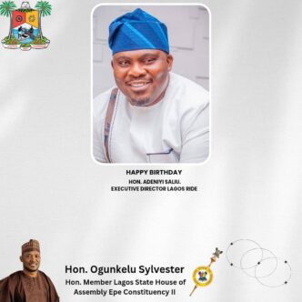 Hon. Ogunkelu Sylvester Celebrates Hon. Adeniyi Saliu on Birthday