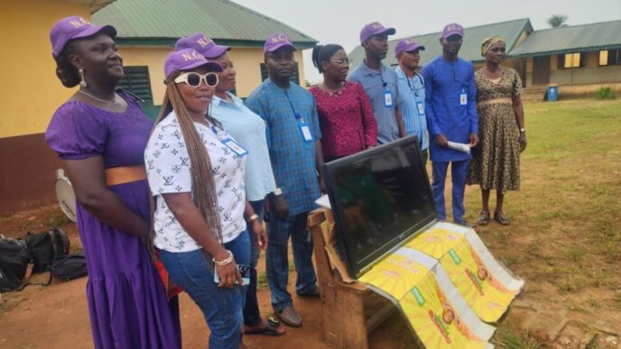 Golden Ten of Lagos Donates Television to RCM Primary School, Odomola