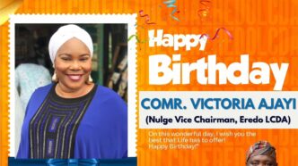 Eredo LCDA Chairman Celebrates Vice Chairman, Comr. Victoria Ajayi on Birthday