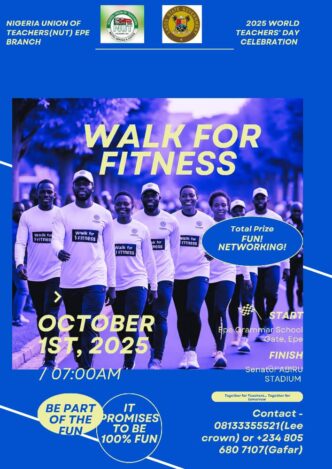 Epe Teachers’ Week 2025 Kicks Off with Fitness Walk, Novelty Match