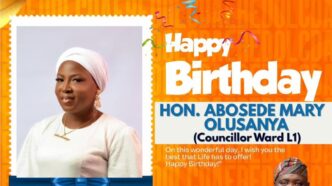 Eredo LCDA Chairman Felicitates Councillor Abosede Olusanya on Her Birthday