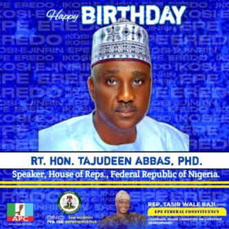 Rep. Wale Raji Celebrates Speaker Tajudeen Abbas at 60, Describes Him as a Visionary Leader, Brother-in-Service