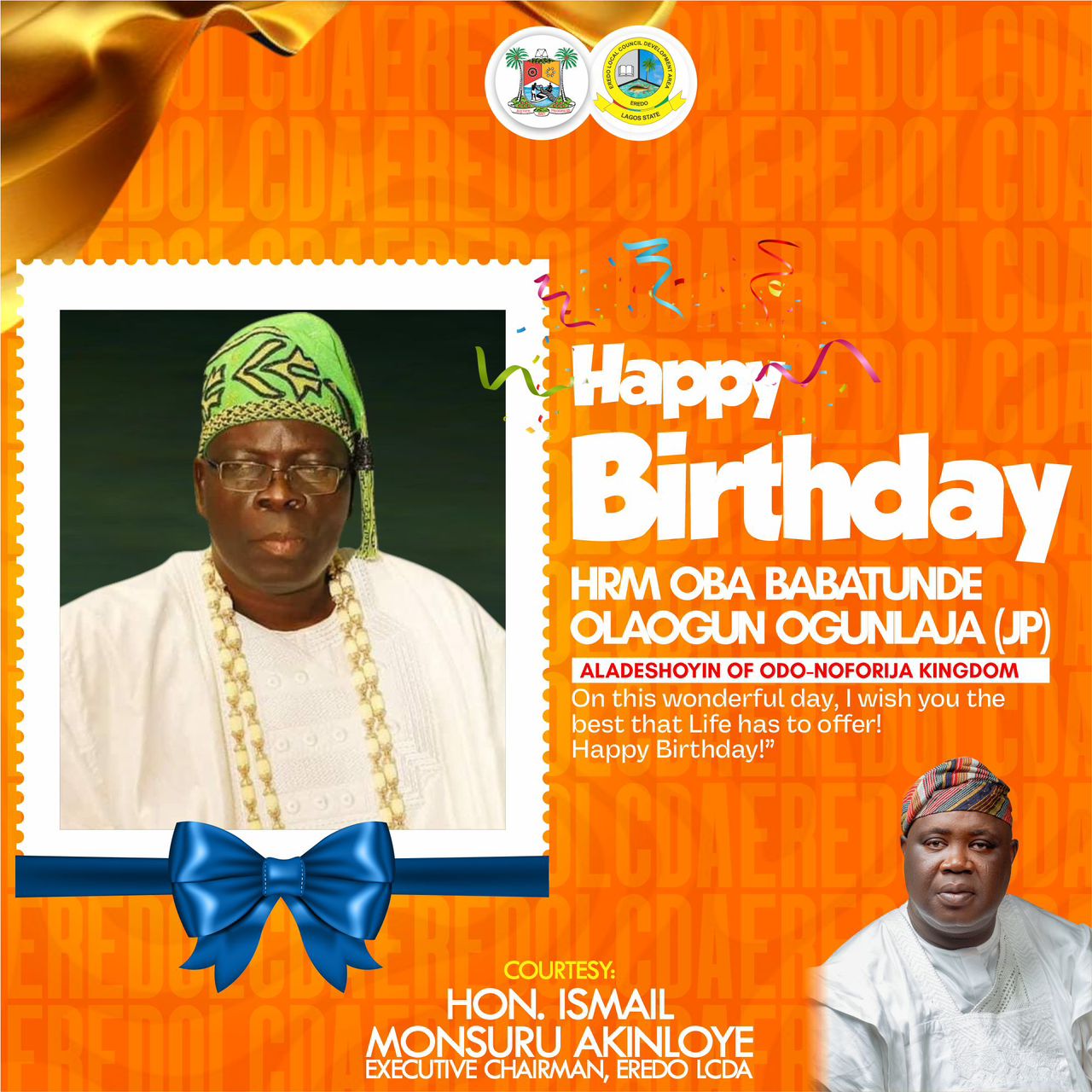 Hon. Akinloye Hails Odo-Noforija Monarch’s Leadership on His Special Day