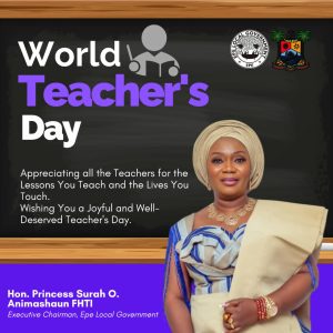 Princess Surah Animashaun Celebrates Teachers, Reaffirms Support for Education in Epe