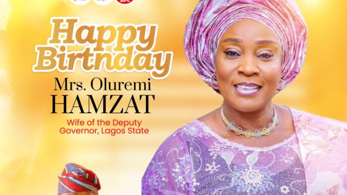 Ikosi-Ejinrin LCDA Chairman, Akogun Wale Raji Anomo, Celebrates Mrs. Oluremi Hamzat on Her Birthday