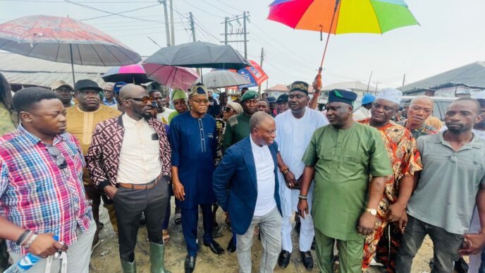 Lekki LCDA Chairman, Engr. Rasaki Bamidele Kasali, Inspects Flooded Areas After Heavy Downpour