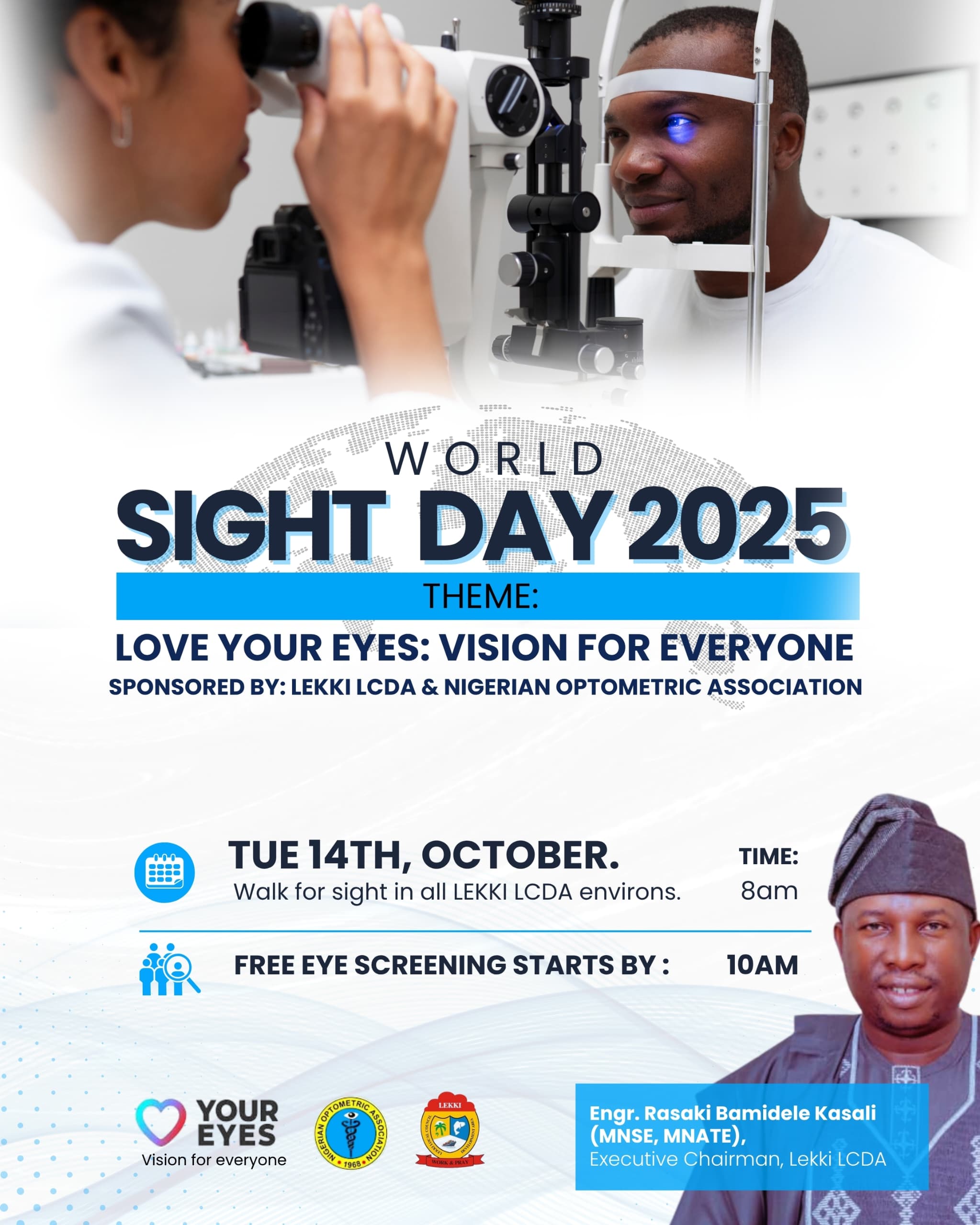Lekki LCDA Offers Free Eye Screening to Mark World Sight Day