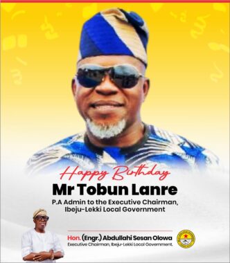 Ibeju-Lekki Council Boss Extols Administrative Aide, Tobun Yusuf, on His Birthday