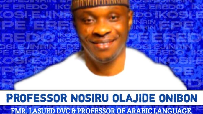 Rep. Wale Raji Celebrates Prof. Nosiru Olajide Onibon, Describes Him as Visionary Scholar, Pillar of Integrity