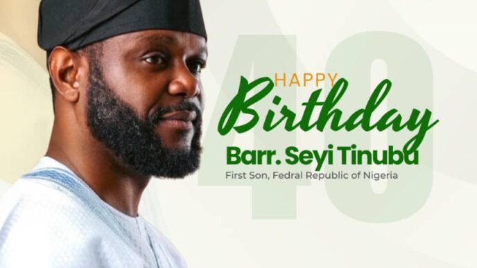 Lekki LCDA Chairman, Engr. Rasaki Bamidele Kasali, Felicitates Mr. Seyi Tinubu on 40th Birthday