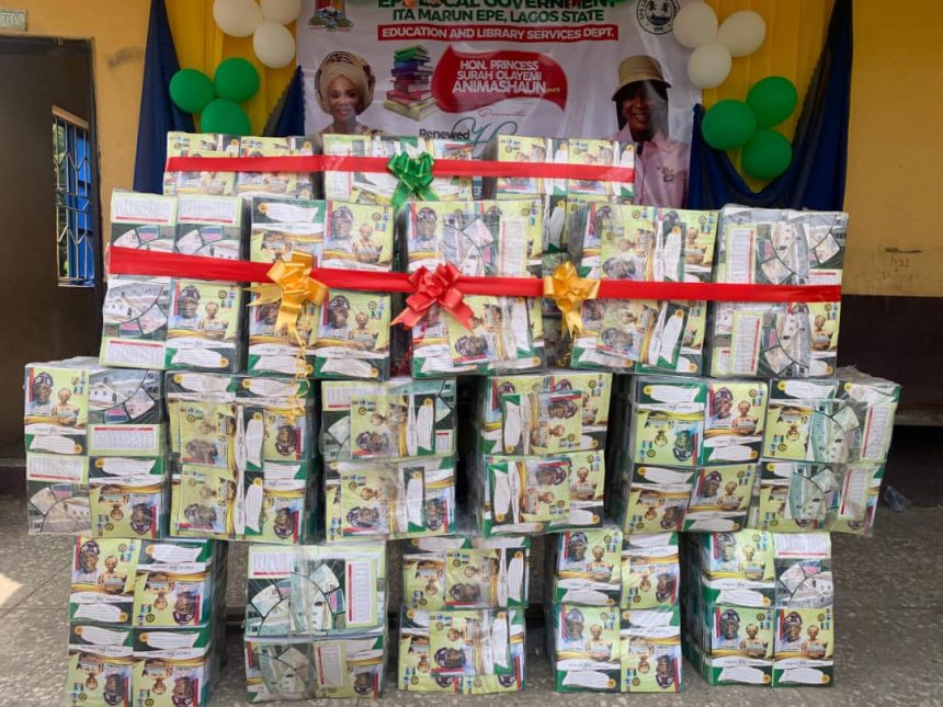 Princess Surah Animashaun Donates Thousands of Notebooks to Epe Pupils