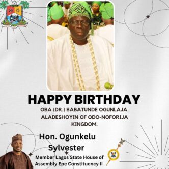 Epe Lawmaker Describes Oba Babatunde Ogunlaja as Pillar of Peace, Development