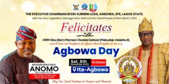 Ikosi-Ejinrin LCDA Felicitates Oba Momson Owolabi Saheed on 2025 Agbowa Day Celebration