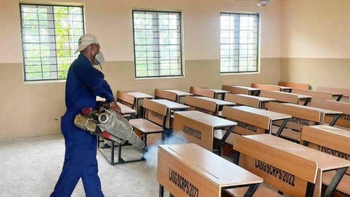 Lekki LCDA Fumigation Begins in Schools