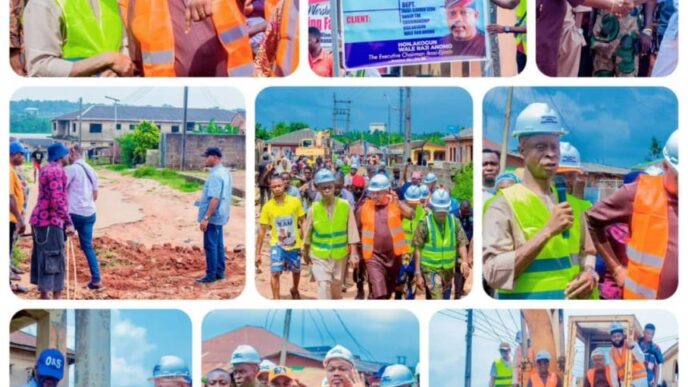 Anomo Delivers on Infrastructure Promise as Road Construction Starts in Owu-Ikosi