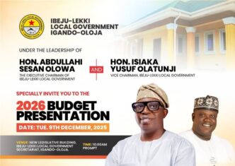 Ibeju-Lekki Announces 2026 Budget Presentation
