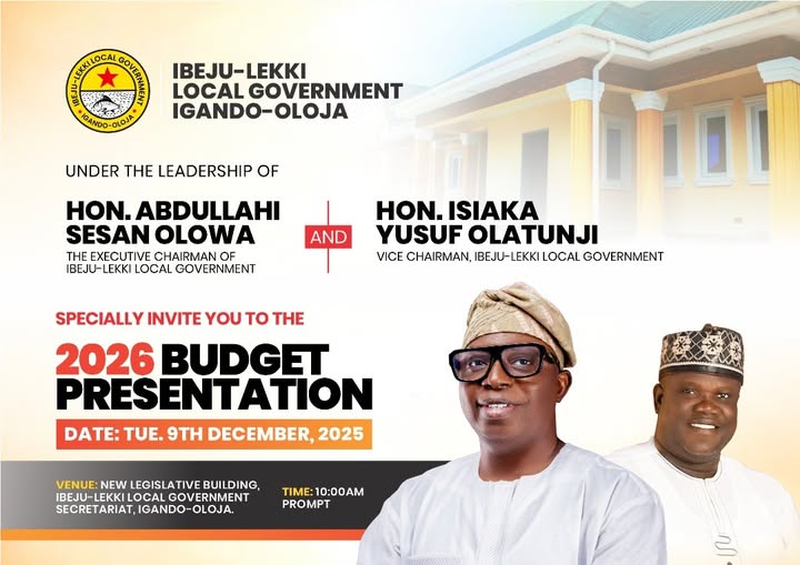 Ibeju-Lekki Announces 2026 Budget Presentation