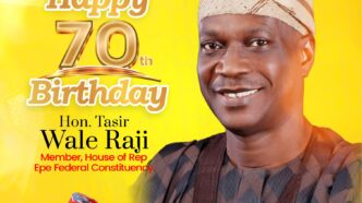 Ikosi-Ejinrin LCDA Chairman Celebrates Hon. Tasir Raji at 70