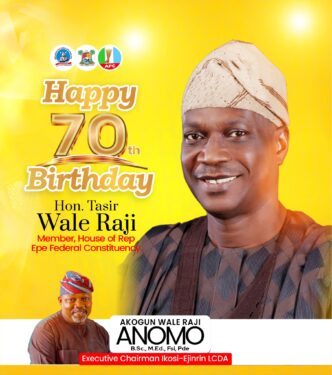 Ikosi-Ejinrin LCDA Chairman Celebrates Hon. Tasir Raji at 70