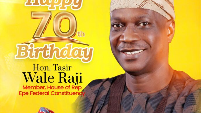Ikosi-Ejinrin LCDA Chairman Celebrates Hon. Tasir Raji at 70