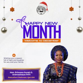 Epe LG Chair Welcomes Residents to December