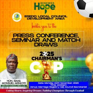 Eredo LCDA Announces 2025 Chairman’s Cup