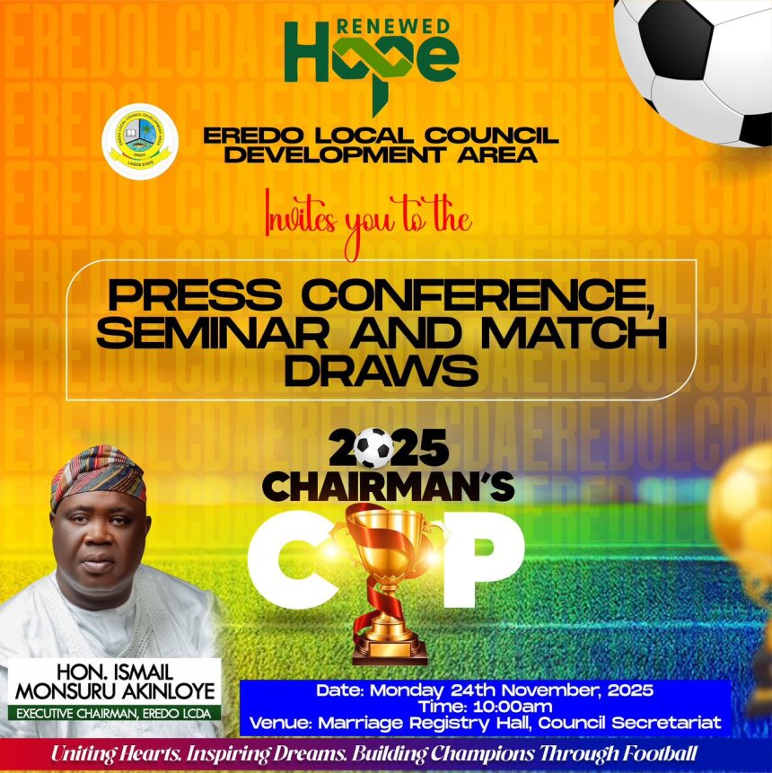 Eredo LCDA Announces 2025 Chairman’s Cup