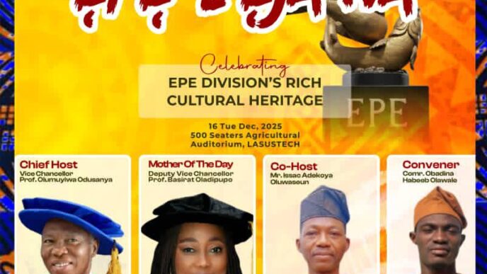 LASUSTECH Students Set for Cultural Showcase as FEDSA Hosts Epe L’Eja Wa 2025