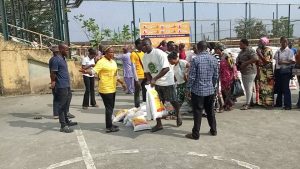 Senator Abiru Distributes Food Packs to 12,000 Lagos East Households