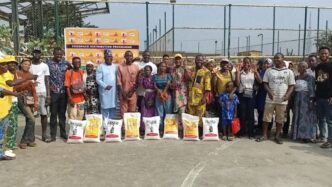 Senator Abiru Distributes Food Packs to 12,000 Lagos East Households