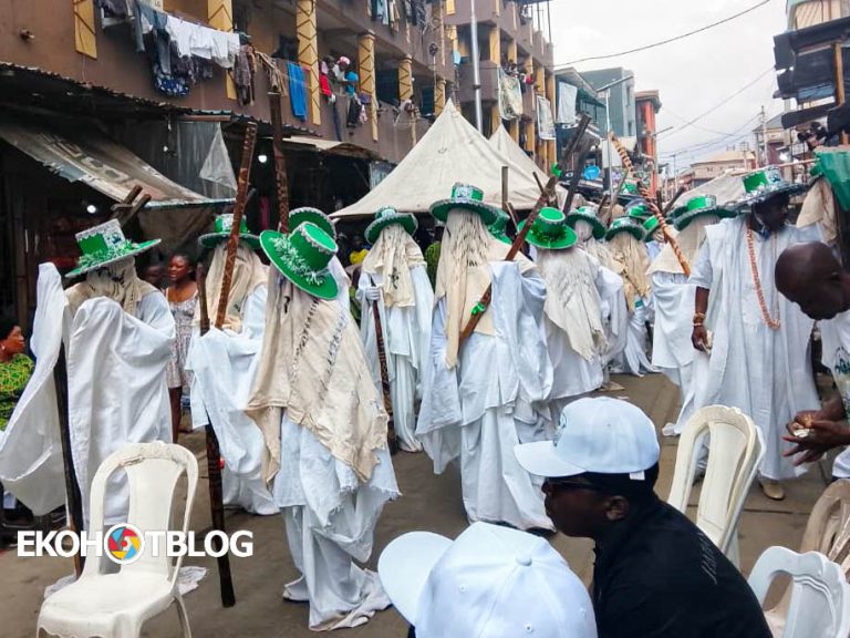 Ajanaku family at Eyo Festival