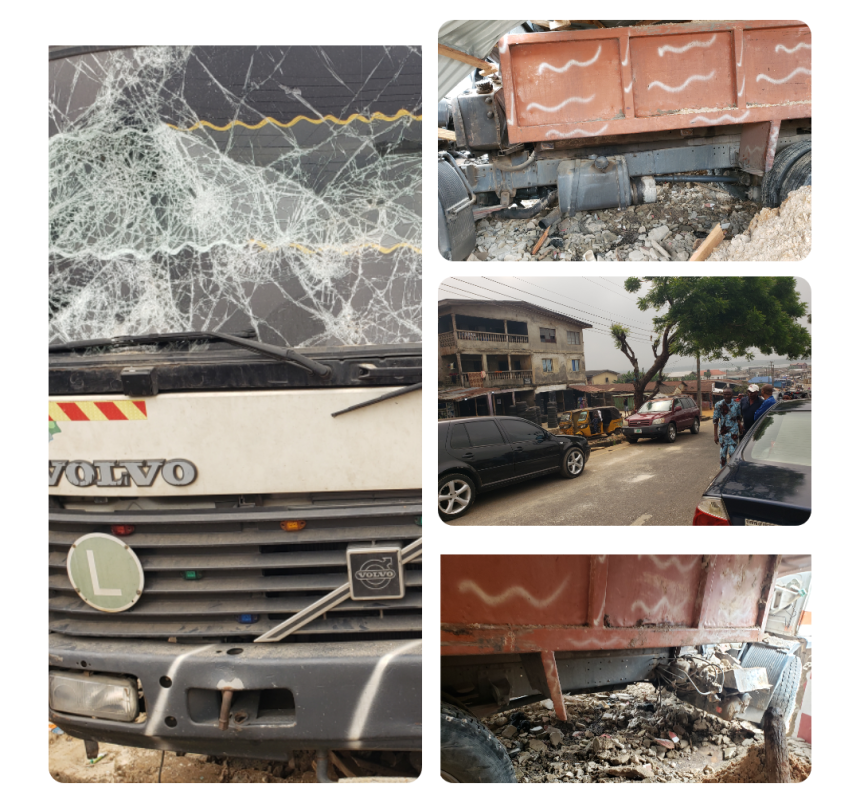 Epe sand truck accident