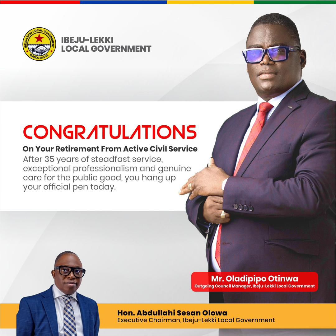 Ibeju-Lekki Council Manager retirement