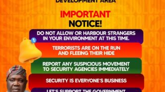 Eredo LCDA security alert