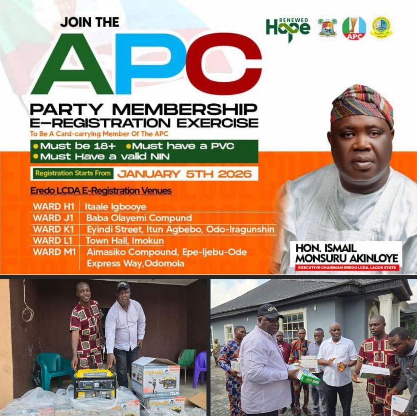 APC e-registration Eredo LCDA