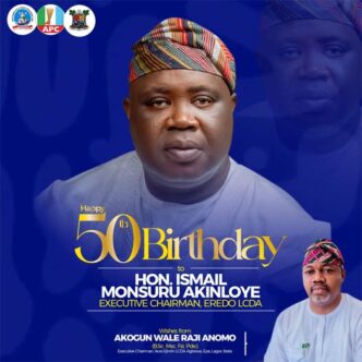 Hon Ismail Monsuru Akinloye 50th birthday