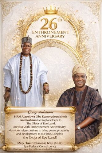 Oloja of Epe 26th anniversary